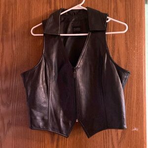 Leather vest